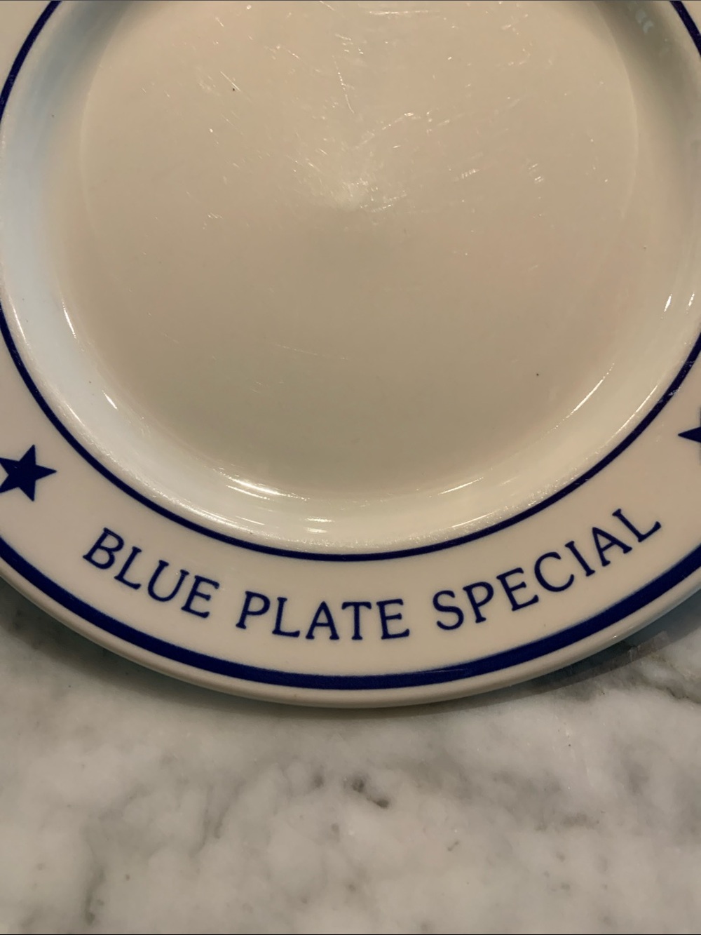 Vintage Homer Laughlin Manhattan Blue Plate Special Dinner Plate - Picture 3 of 6